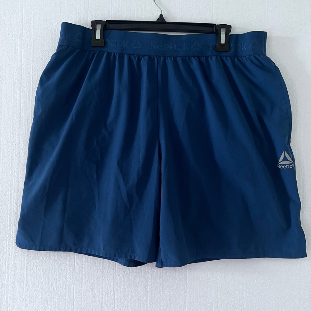 Reebok Blue Athletic Shorts Lightweight Breathable
